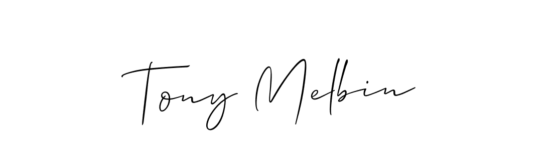 Best and Professional Signature Style for Tony Melbin. Allison_Script Best Signature Style Collection. Tony Melbin signature style 2 images and pictures png
