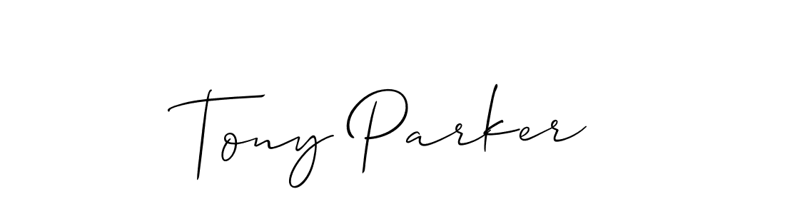 Create a beautiful signature design for name Tony Parker. With this signature (Allison_Script) fonts, you can make a handwritten signature for free. Tony Parker signature style 2 images and pictures png