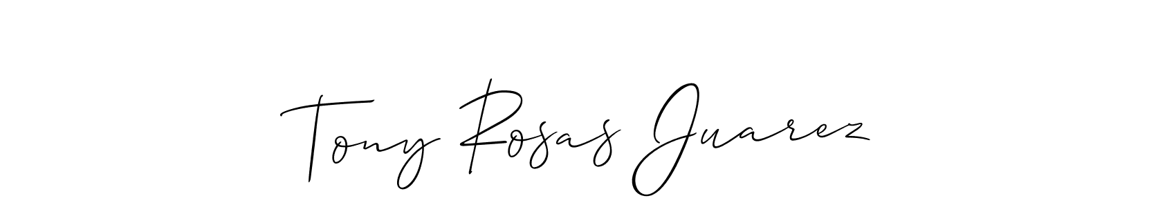 Check out images of Autograph of Tony Rosas Juarez name. Actor Tony Rosas Juarez Signature Style. Allison_Script is a professional sign style online. Tony Rosas Juarez signature style 2 images and pictures png