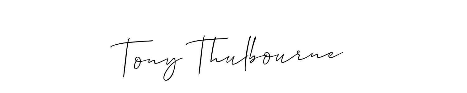 if you are searching for the best signature style for your name Tony Thulbourne. so please give up your signature search. here we have designed multiple signature styles  using Allison_Script. Tony Thulbourne signature style 2 images and pictures png