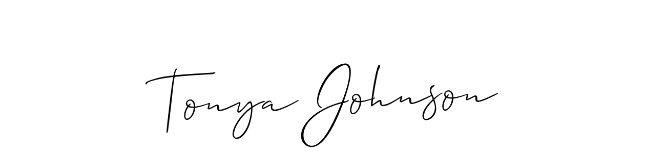 Best and Professional Signature Style for Tonya Johnson. Allison_Script Best Signature Style Collection. Tonya Johnson signature style 2 images and pictures png
