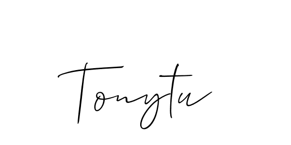 Also You can easily find your signature by using the search form. We will create Tonytu name handwritten signature images for you free of cost using Allison_Script sign style. Tonytu signature style 2 images and pictures png