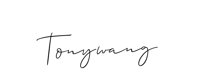 Best and Professional Signature Style for Tonywang. Allison_Script Best Signature Style Collection. Tonywang signature style 2 images and pictures png