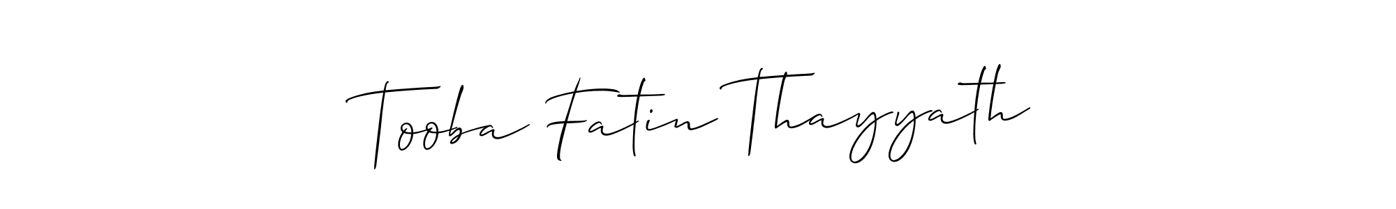 Also we have Tooba Fatin Thayyath name is the best signature style. Create professional handwritten signature collection using Allison_Script autograph style. Tooba Fatin Thayyath signature style 2 images and pictures png