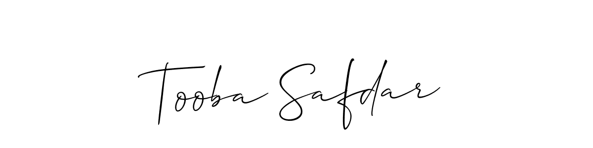 Once you've used our free online signature maker to create your best signature Allison_Script style, it's time to enjoy all of the benefits that Tooba Safdar name signing documents. Tooba Safdar signature style 2 images and pictures png