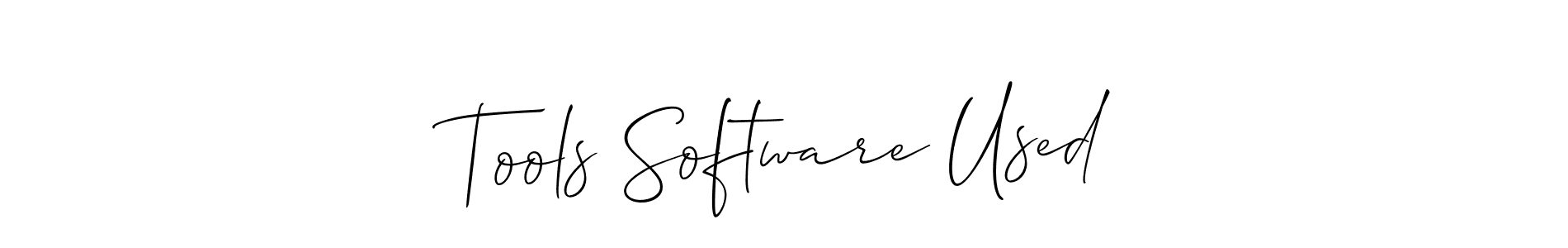Allison_Script is a professional signature style that is perfect for those who want to add a touch of class to their signature. It is also a great choice for those who want to make their signature more unique. Get Tools Software Used name to fancy signature for free. Tools Software Used signature style 2 images and pictures png