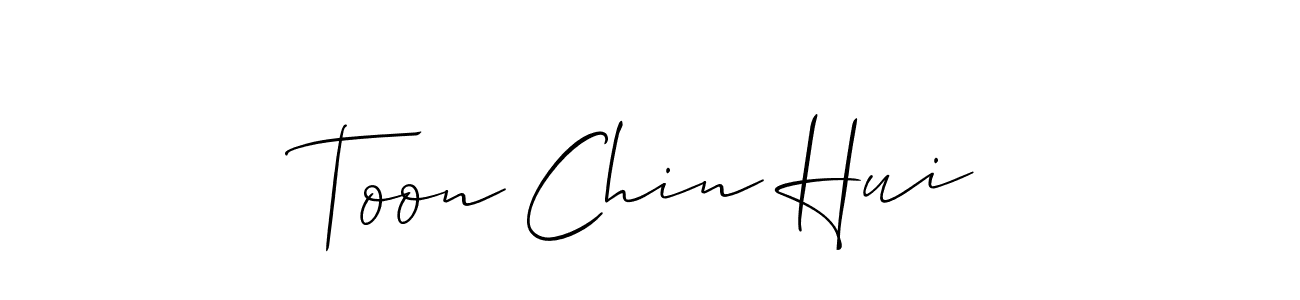 Similarly Allison_Script is the best handwritten signature design. Signature creator online .You can use it as an online autograph creator for name Toon Chin Hui. Toon Chin Hui signature style 2 images and pictures png