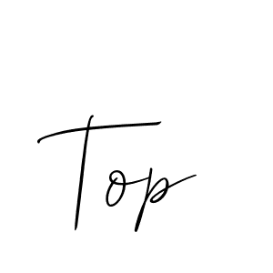 Make a beautiful signature design for name Top. With this signature (Allison_Script) style, you can create a handwritten signature for free. Top signature style 2 images and pictures png