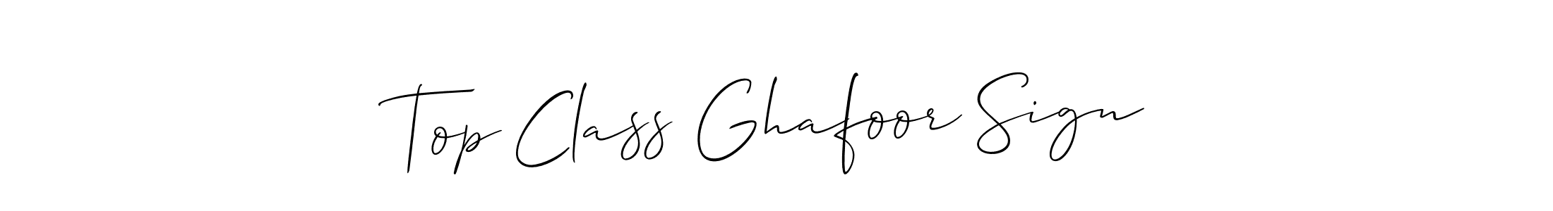 Once you've used our free online signature maker to create your best signature Allison_Script style, it's time to enjoy all of the benefits that Top Class Ghafoor Sign name signing documents. Top Class Ghafoor Sign signature style 2 images and pictures png