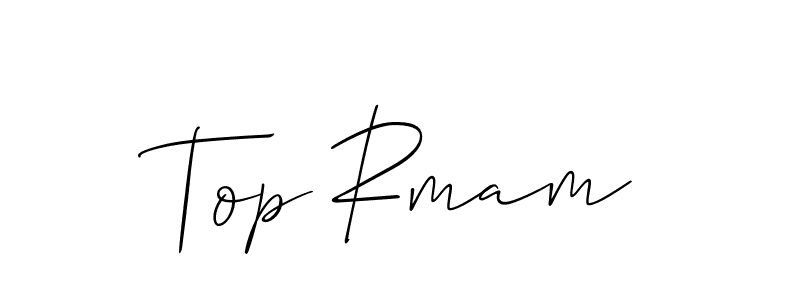 It looks lik you need a new signature style for name Top Rmam. Design unique handwritten (Allison_Script) signature with our free signature maker in just a few clicks. Top Rmam signature style 2 images and pictures png
