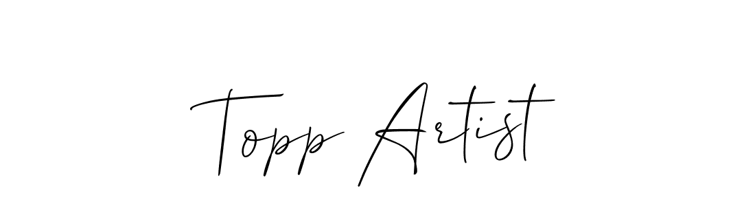 Make a short Topp Artist signature style. Manage your documents anywhere anytime using Allison_Script. Create and add eSignatures, submit forms, share and send files easily. Topp Artist signature style 2 images and pictures png