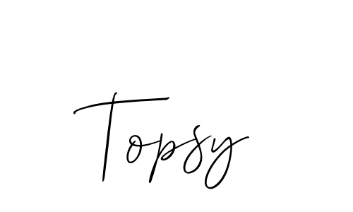 Also we have Topsy name is the best signature style. Create professional handwritten signature collection using Allison_Script autograph style. Topsy signature style 2 images and pictures png