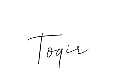 How to Draw Toqir signature style? Allison_Script is a latest design signature styles for name Toqir. Toqir signature style 2 images and pictures png