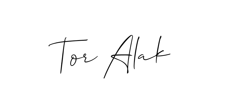 How to Draw Tor Alak signature style? Allison_Script is a latest design signature styles for name Tor Alak. Tor Alak signature style 2 images and pictures png