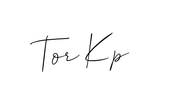 Best and Professional Signature Style for Tor Kp. Allison_Script Best Signature Style Collection. Tor Kp signature style 2 images and pictures png