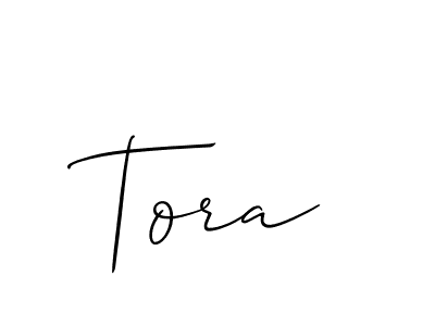 Create a beautiful signature design for name Tora. With this signature (Allison_Script) fonts, you can make a handwritten signature for free. Tora signature style 2 images and pictures png