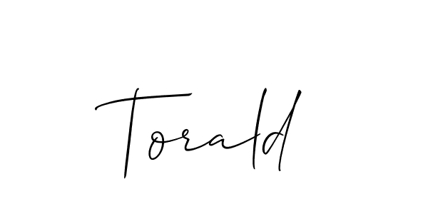 Also You can easily find your signature by using the search form. We will create Torald name handwritten signature images for you free of cost using Allison_Script sign style. Torald signature style 2 images and pictures png