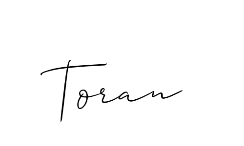 Also You can easily find your signature by using the search form. We will create Toran name handwritten signature images for you free of cost using Allison_Script sign style. Toran signature style 2 images and pictures png