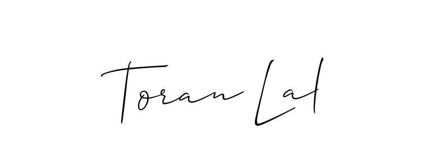 Also You can easily find your signature by using the search form. We will create Toran Lal name handwritten signature images for you free of cost using Allison_Script sign style. Toran Lal signature style 2 images and pictures png