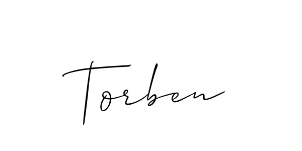 Torben stylish signature style. Best Handwritten Sign (Allison_Script) for my name. Handwritten Signature Collection Ideas for my name Torben. Torben signature style 2 images and pictures png