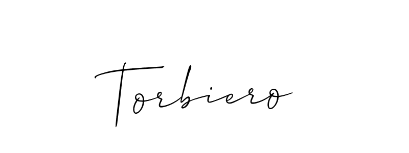 Create a beautiful signature design for name Torbiero. With this signature (Allison_Script) fonts, you can make a handwritten signature for free. Torbiero signature style 2 images and pictures png