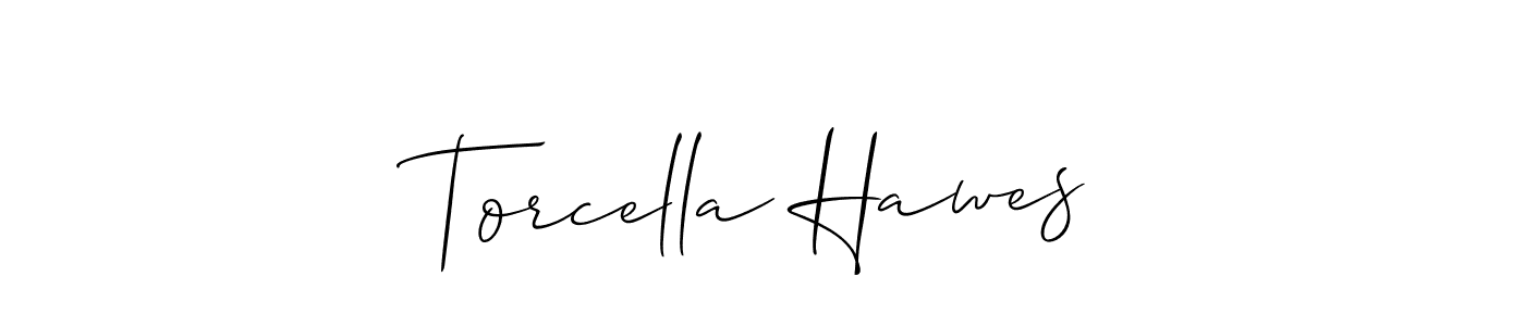 Design your own signature with our free online signature maker. With this signature software, you can create a handwritten (Allison_Script) signature for name Torcella Hawes. Torcella Hawes signature style 2 images and pictures png