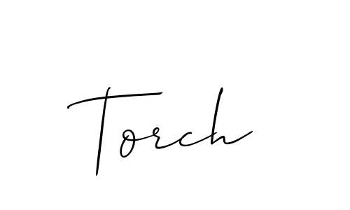 You should practise on your own different ways (Allison_Script) to write your name (Torch) in signature. don't let someone else do it for you. Torch signature style 2 images and pictures png