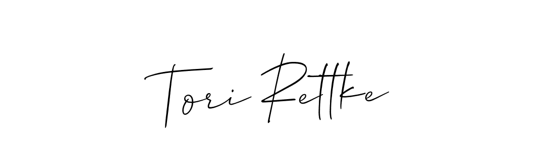 Design your own signature with our free online signature maker. With this signature software, you can create a handwritten (Allison_Script) signature for name Tori Rettke. Tori Rettke signature style 2 images and pictures png