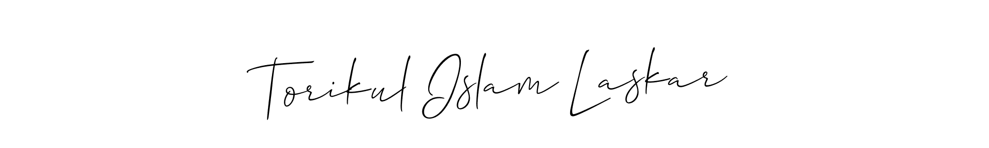 You can use this online signature creator to create a handwritten signature for the name Torikul Islam Laskar. This is the best online autograph maker. Torikul Islam Laskar signature style 2 images and pictures png