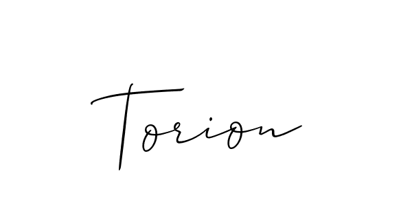 Best and Professional Signature Style for Torion. Allison_Script Best Signature Style Collection. Torion signature style 2 images and pictures png