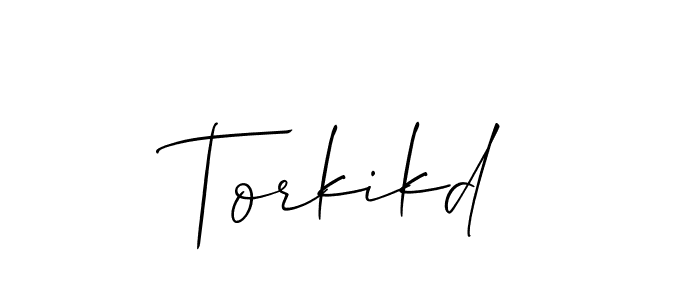 Create a beautiful signature design for name Torkikd. With this signature (Allison_Script) fonts, you can make a handwritten signature for free. Torkikd signature style 2 images and pictures png