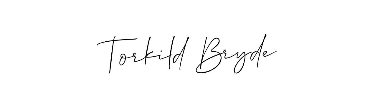 It looks lik you need a new signature style for name Torkild Bryde. Design unique handwritten (Allison_Script) signature with our free signature maker in just a few clicks. Torkild Bryde signature style 2 images and pictures png