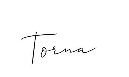 Torna stylish signature style. Best Handwritten Sign (Allison_Script) for my name. Handwritten Signature Collection Ideas for my name Torna. Torna signature style 2 images and pictures png