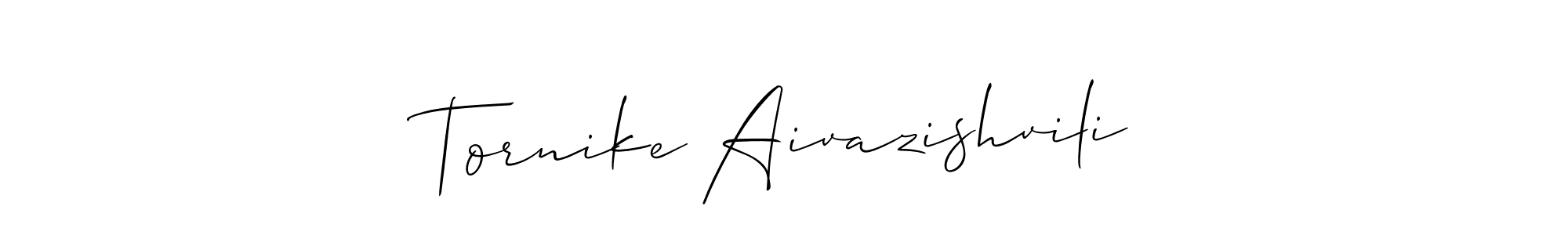 Also we have Tornike Aivazishvili name is the best signature style. Create professional handwritten signature collection using Allison_Script autograph style. Tornike Aivazishvili signature style 2 images and pictures png