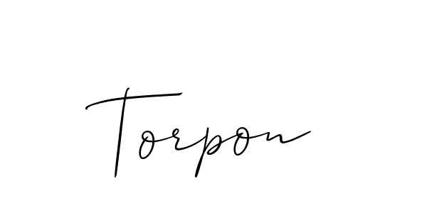 How to make Torpon name signature. Use Allison_Script style for creating short signs online. This is the latest handwritten sign. Torpon signature style 2 images and pictures png