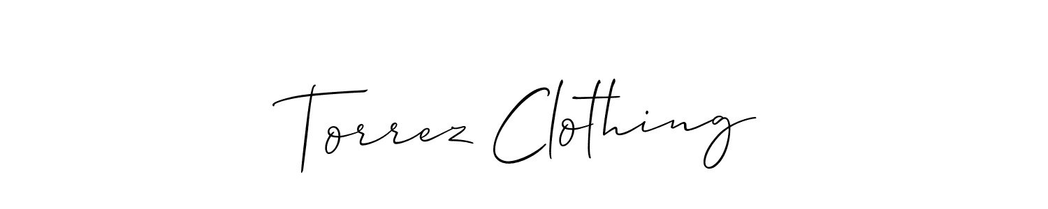 Also You can easily find your signature by using the search form. We will create Torrez Clothing name handwritten signature images for you free of cost using Allison_Script sign style. Torrez Clothing signature style 2 images and pictures png