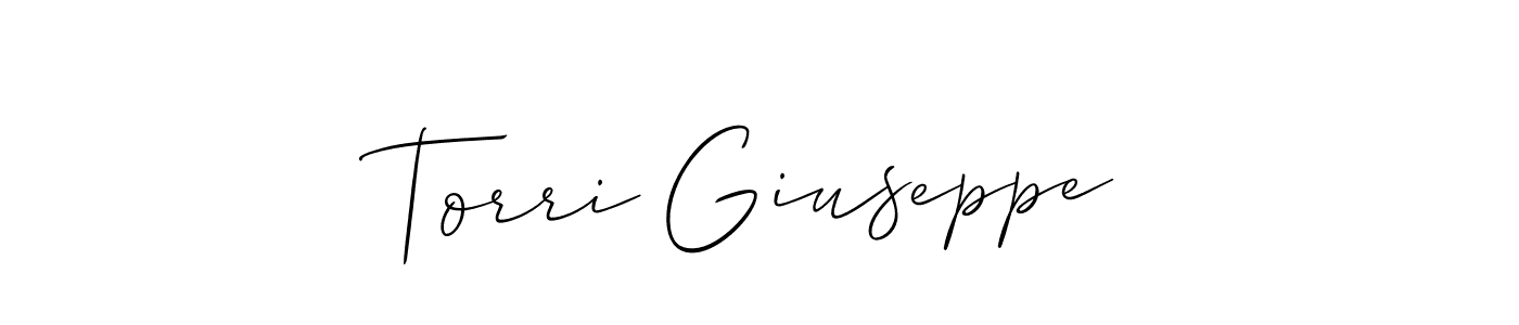 Make a beautiful signature design for name Torri Giuseppe. With this signature (Allison_Script) style, you can create a handwritten signature for free. Torri Giuseppe signature style 2 images and pictures png