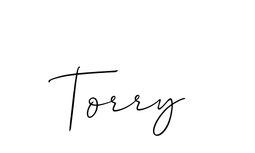 Use a signature maker to create a handwritten signature online. With this signature software, you can design (Allison_Script) your own signature for name Torry. Torry signature style 2 images and pictures png