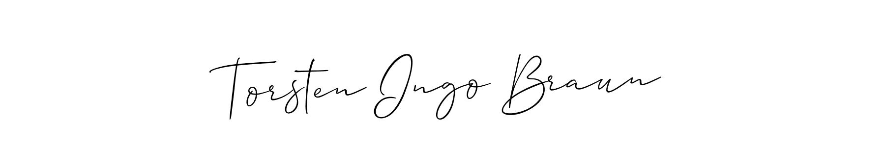 Torsten Ingo Braun stylish signature style. Best Handwritten Sign (Allison_Script) for my name. Handwritten Signature Collection Ideas for my name Torsten Ingo Braun. Torsten Ingo Braun signature style 2 images and pictures png