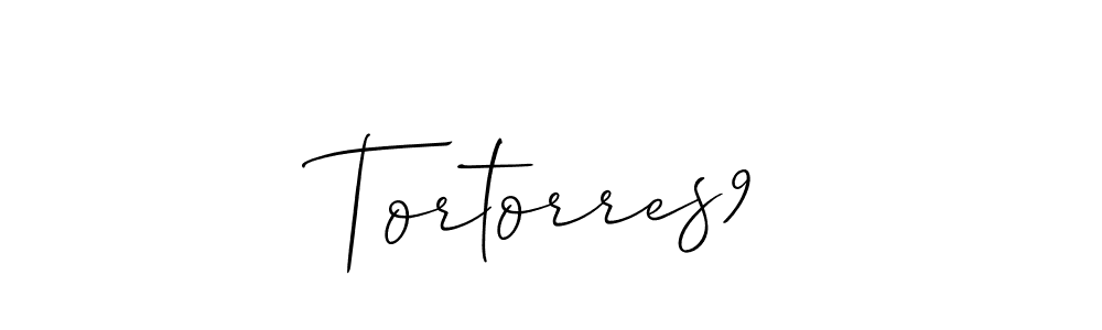 How to Draw Tortorres9 signature style? Allison_Script is a latest design signature styles for name Tortorres9. Tortorres9 signature style 2 images and pictures png