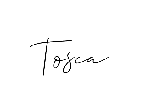 Create a beautiful signature design for name Tosca. With this signature (Allison_Script) fonts, you can make a handwritten signature for free. Tosca signature style 2 images and pictures png