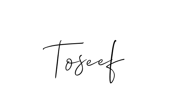 Make a beautiful signature design for name Toseef. Use this online signature maker to create a handwritten signature for free. Toseef signature style 2 images and pictures png