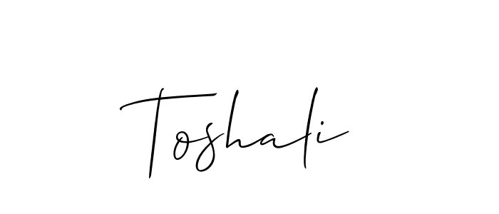 Best and Professional Signature Style for Toshali. Allison_Script Best Signature Style Collection. Toshali signature style 2 images and pictures png