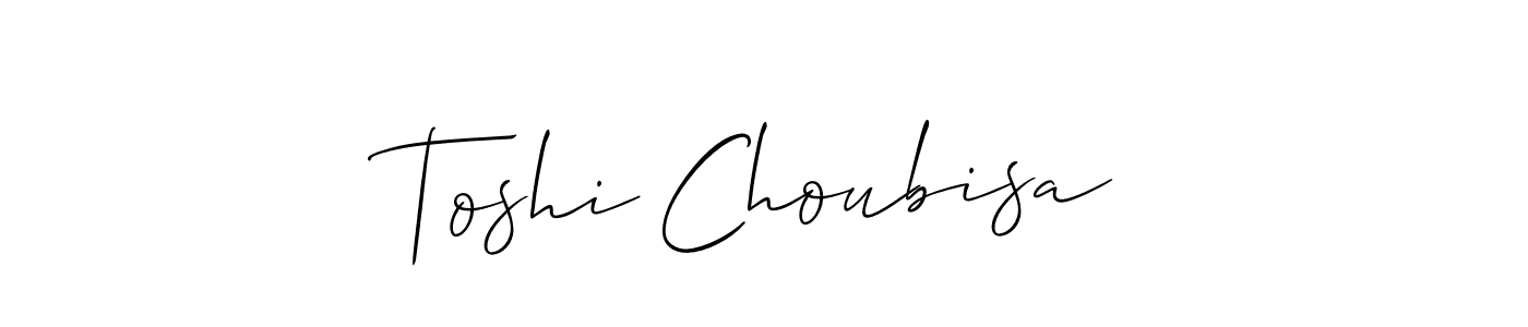 It looks lik you need a new signature style for name Toshi Choubisa. Design unique handwritten (Allison_Script) signature with our free signature maker in just a few clicks. Toshi Choubisa signature style 2 images and pictures png