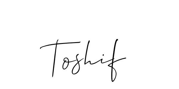 It looks lik you need a new signature style for name Toshif. Design unique handwritten (Allison_Script) signature with our free signature maker in just a few clicks. Toshif signature style 2 images and pictures png
