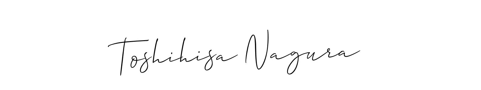 Also You can easily find your signature by using the search form. We will create Toshihisa Nagura name handwritten signature images for you free of cost using Allison_Script sign style. Toshihisa Nagura signature style 2 images and pictures png