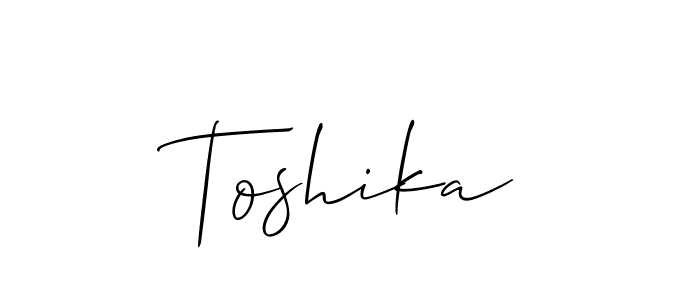 How to Draw Toshika signature style? Allison_Script is a latest design signature styles for name Toshika. Toshika signature style 2 images and pictures png