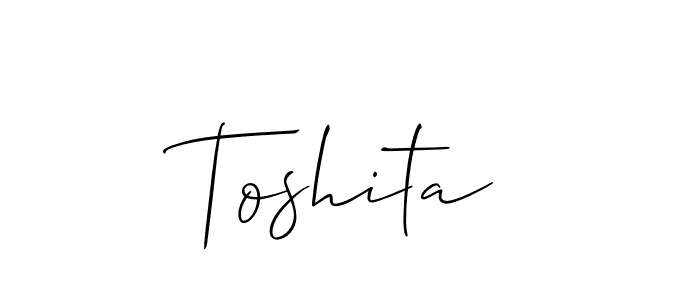 You can use this online signature creator to create a handwritten signature for the name Toshita. This is the best online autograph maker. Toshita signature style 2 images and pictures png