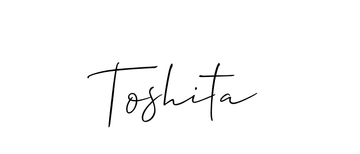 Best and Professional Signature Style for Toshita. Allison_Script Best Signature Style Collection. Toshita signature style 2 images and pictures png