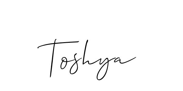 Toshya stylish signature style. Best Handwritten Sign (Allison_Script) for my name. Handwritten Signature Collection Ideas for my name Toshya. Toshya signature style 2 images and pictures png